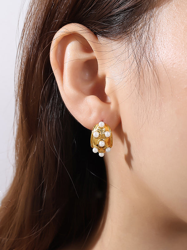 Boucles d'oreilles pendantes géométriques