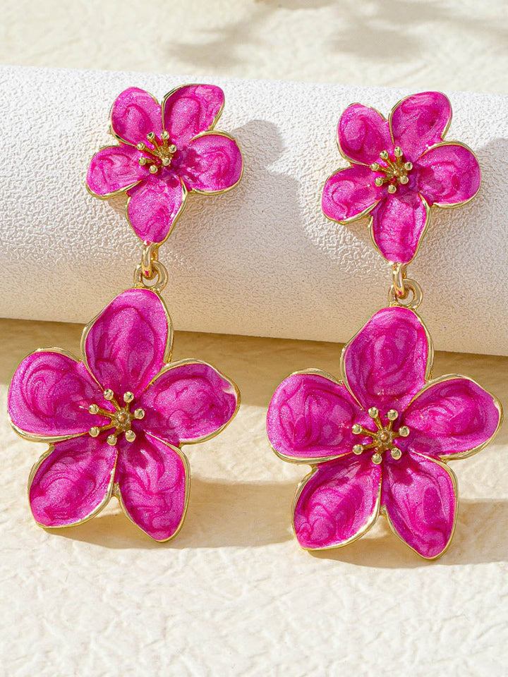Boucles d'oreilles en forme de fleur