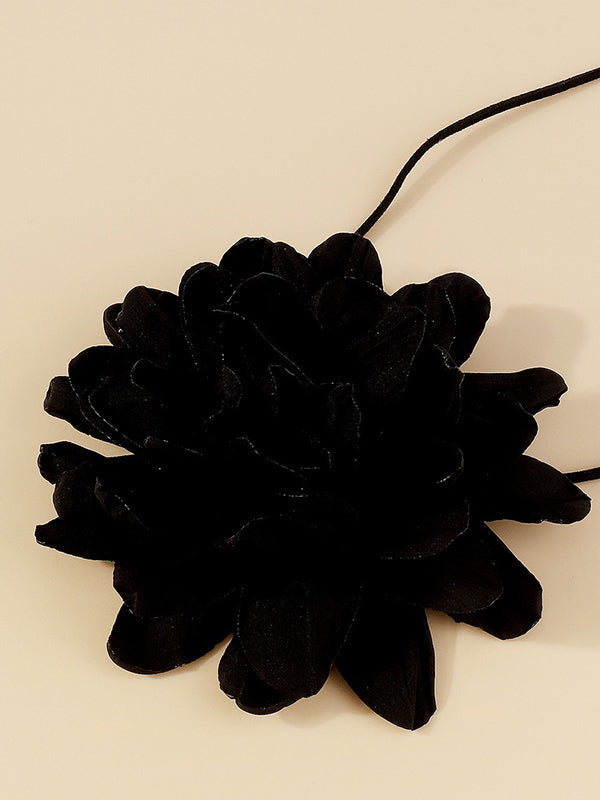 Accessoires de colliers noués à fleurs tridimensionnelles, accessoires de chaîne de taille
