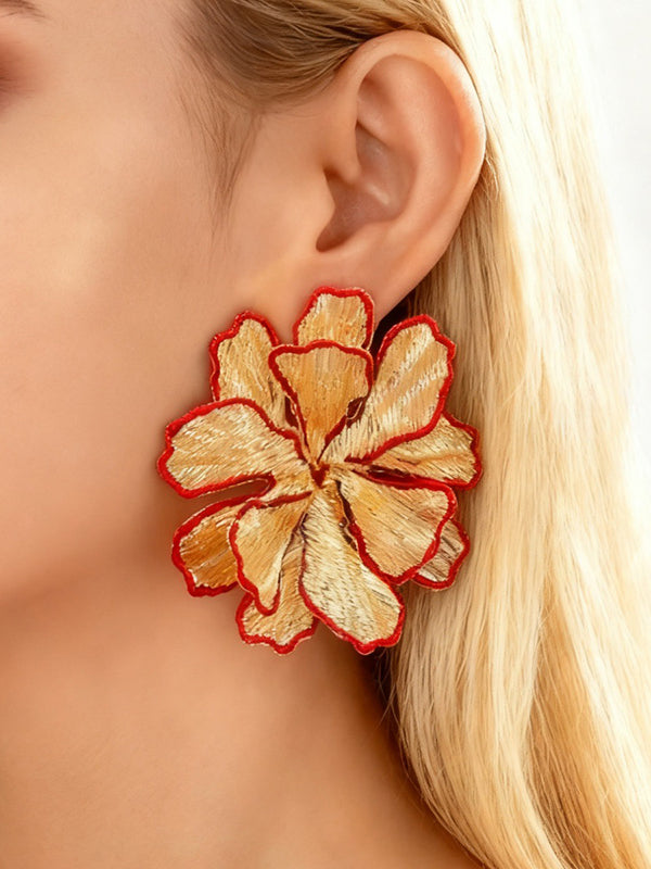 Boucles d'oreilles en forme de fleur