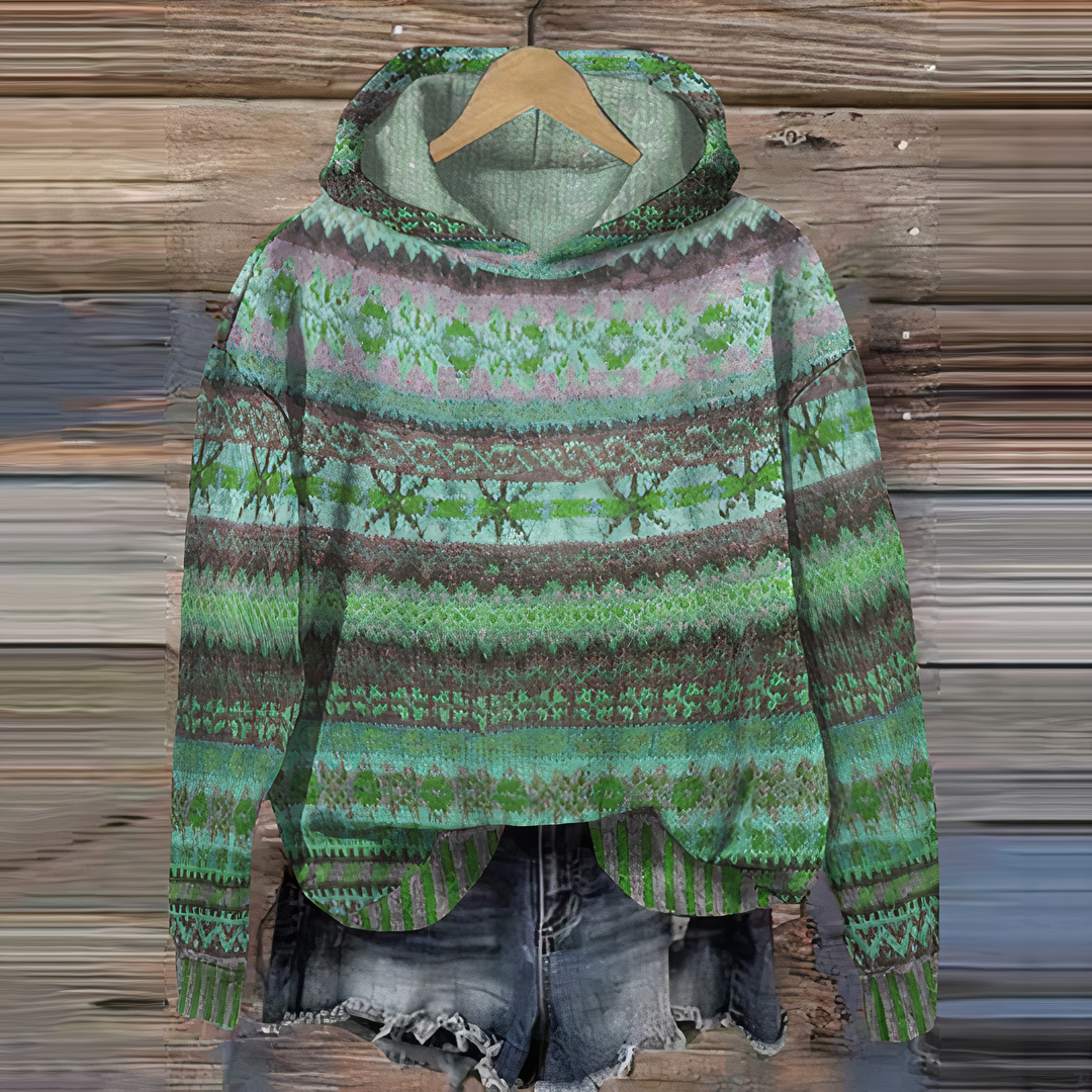Hoodie vintage élégant, intemporel et confortable pour femmes