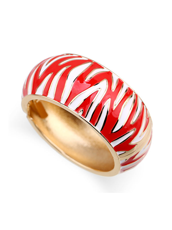Accessoires pour bracelets géométriques à rayures zébrées