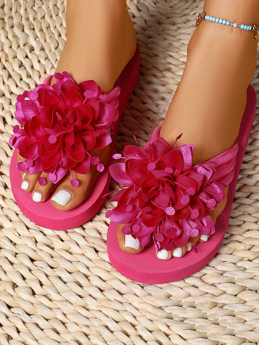 Mules en forme de fleur, à bout ouvert