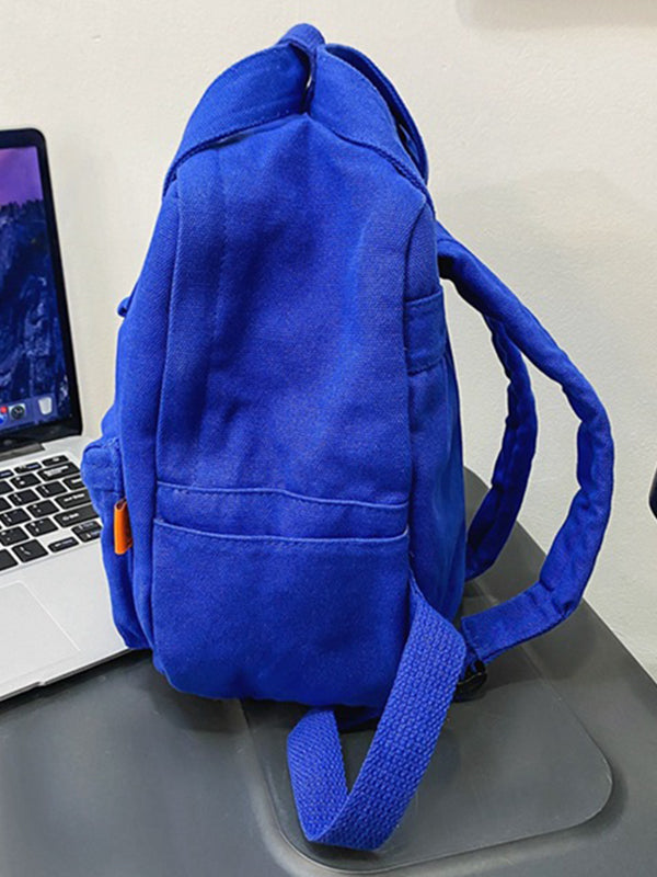 Sac à dos simple et décontracté en toile de 5 couleurs
