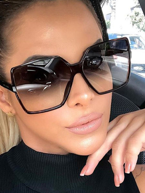 Lunettes de soleil géométriques anti-UV