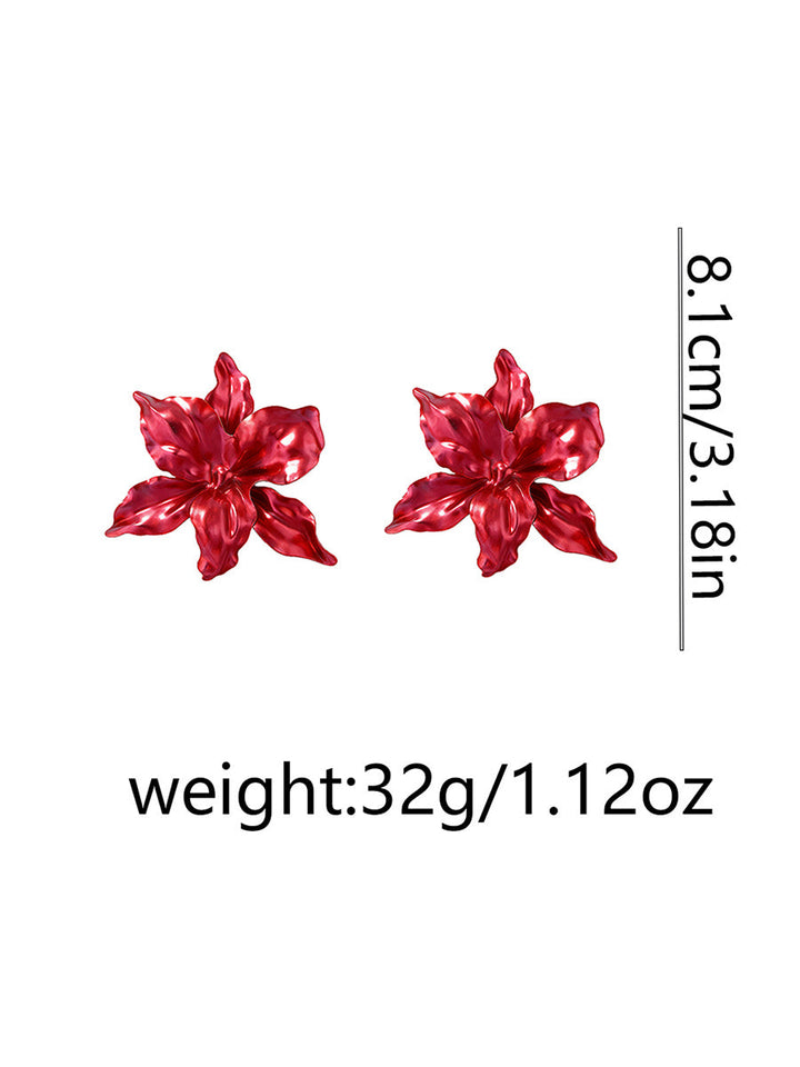 Boucles d'oreilles en forme de fleur