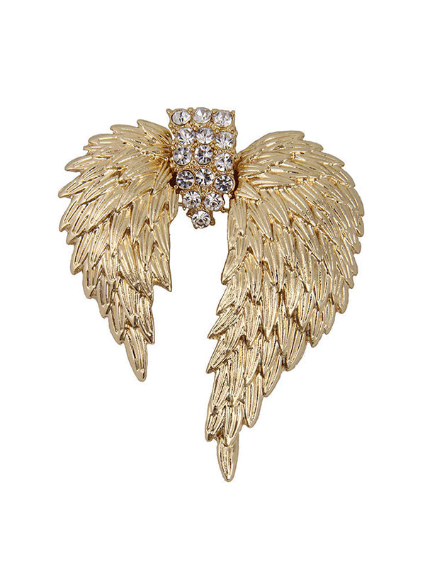 Broche géométrique à strass