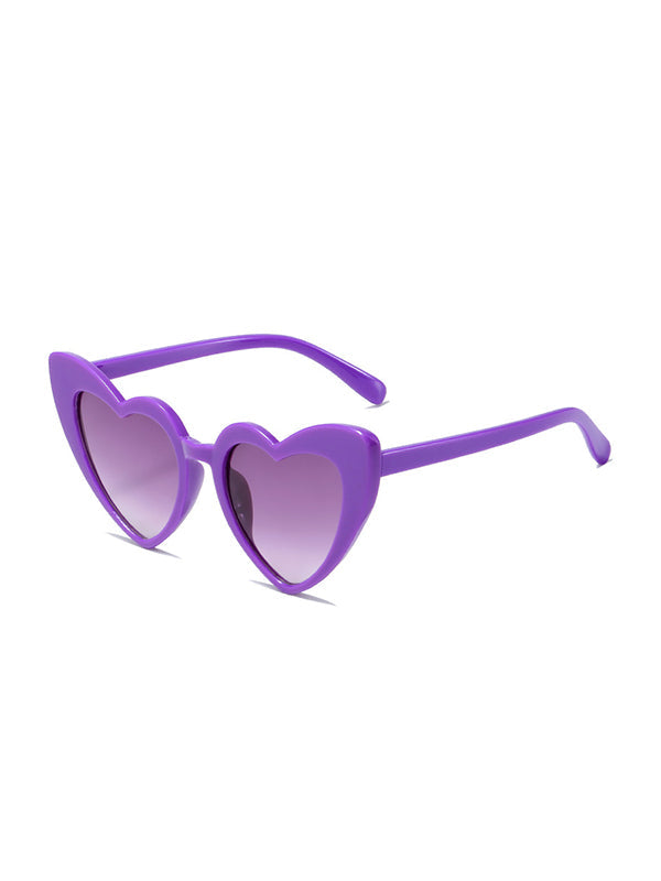 Lunettes de soleil en forme de cœur, anti-UV