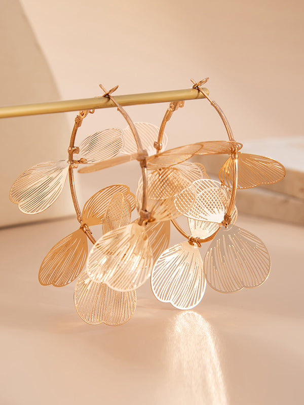 Boucles d'oreilles pendantes géométriques