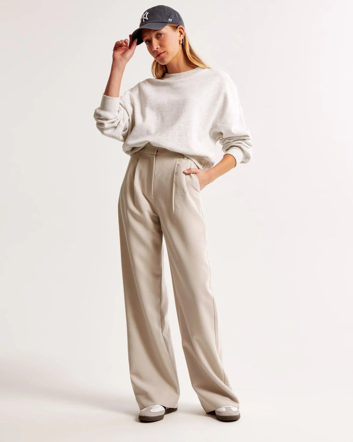 Pantalon Long à Taille Haute pour Femmes