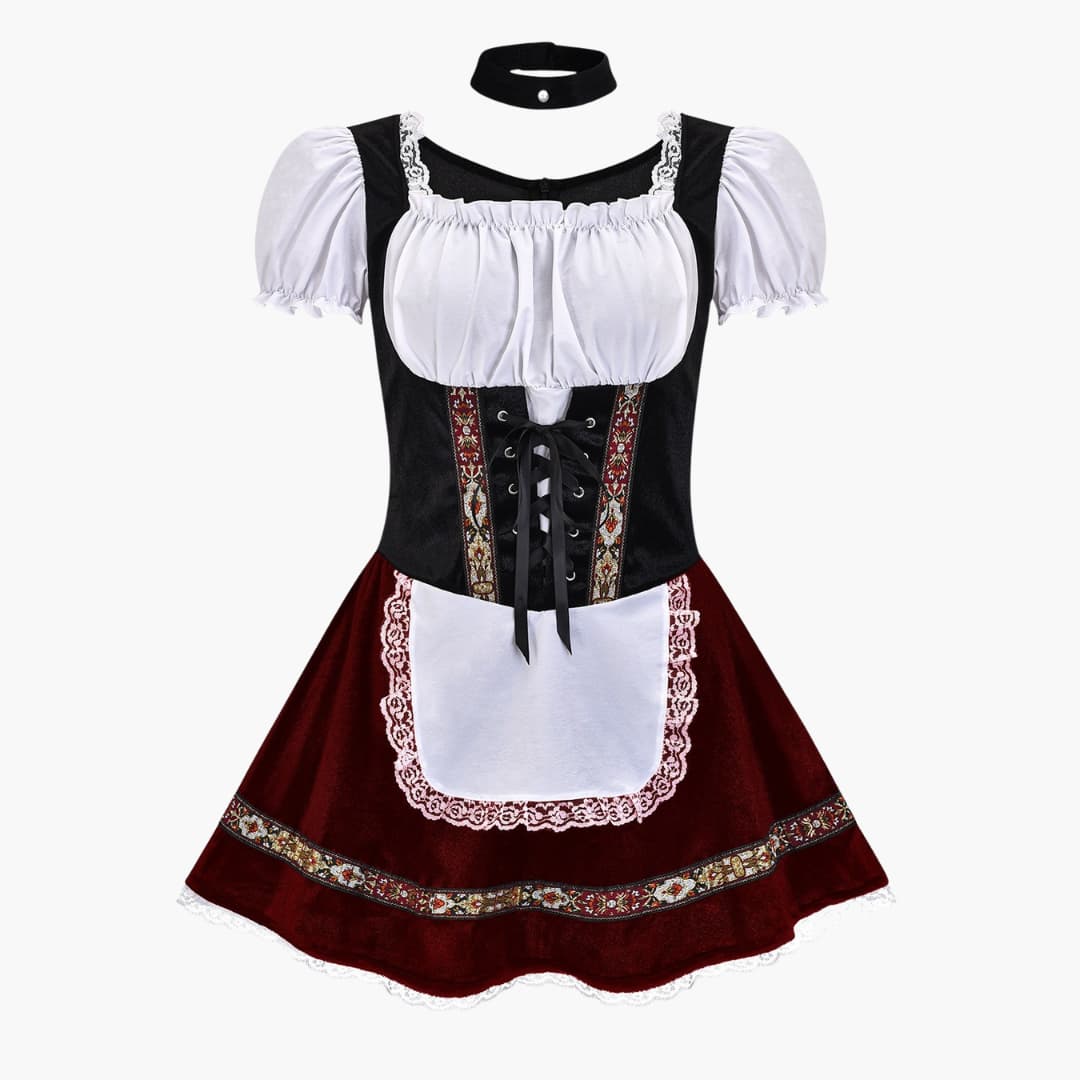 Robe Mini Dirndl élégante pour femmes - Oktoberfest 2025
