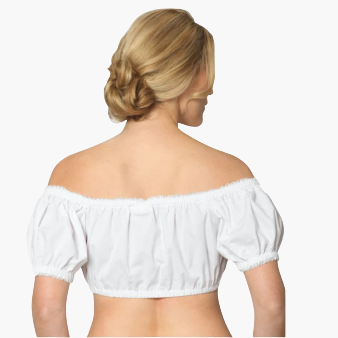 Blouse Dirndl Off-Shoulder pour Femmes - Oktoberfest 2025