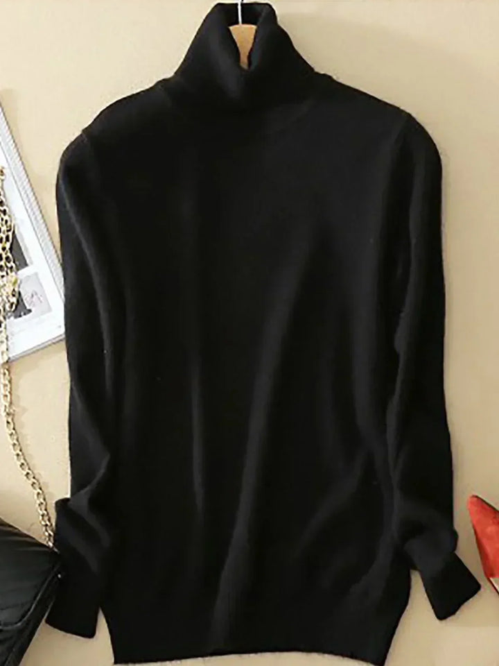 Pull à col roulé classique pour femmes