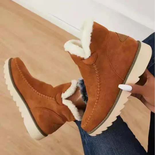 Ionna - bottes pour femmes en peluche de laine de mouton