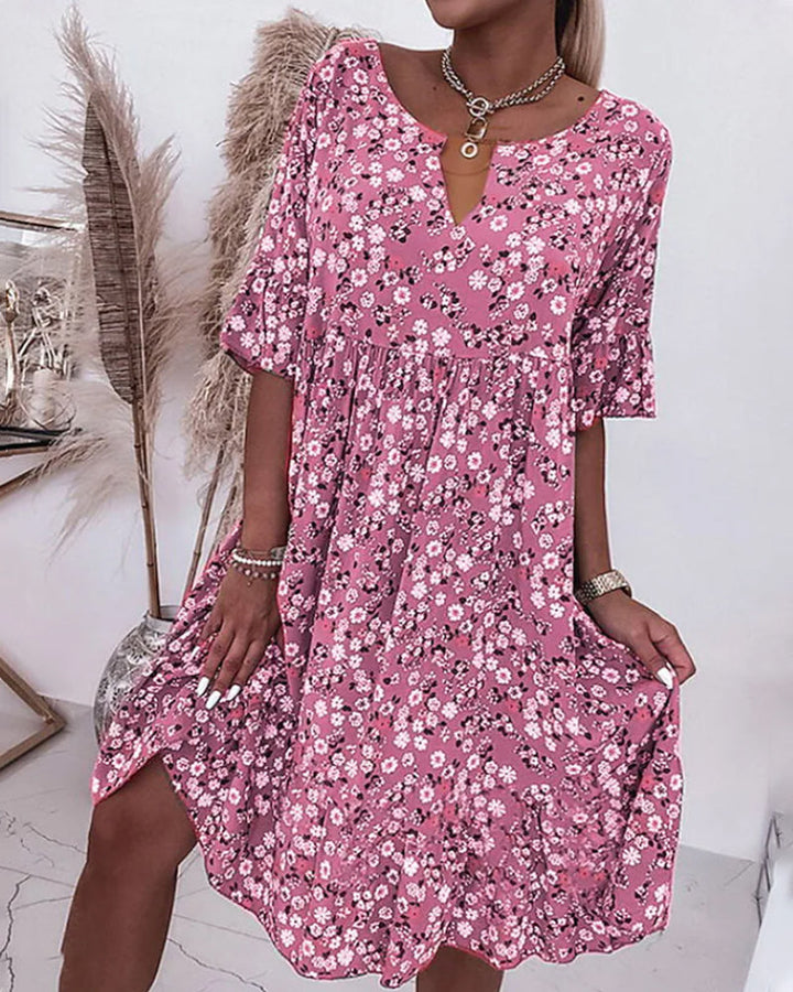 Kayleigh | Robe midi à motifs floraux