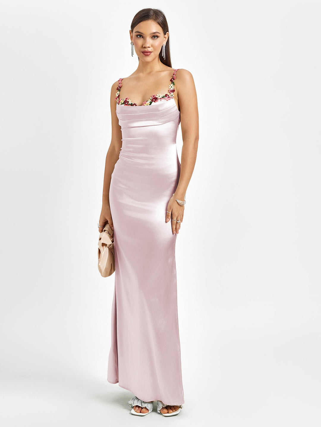 Flora | Robe Maxidress Satin pour le Soir