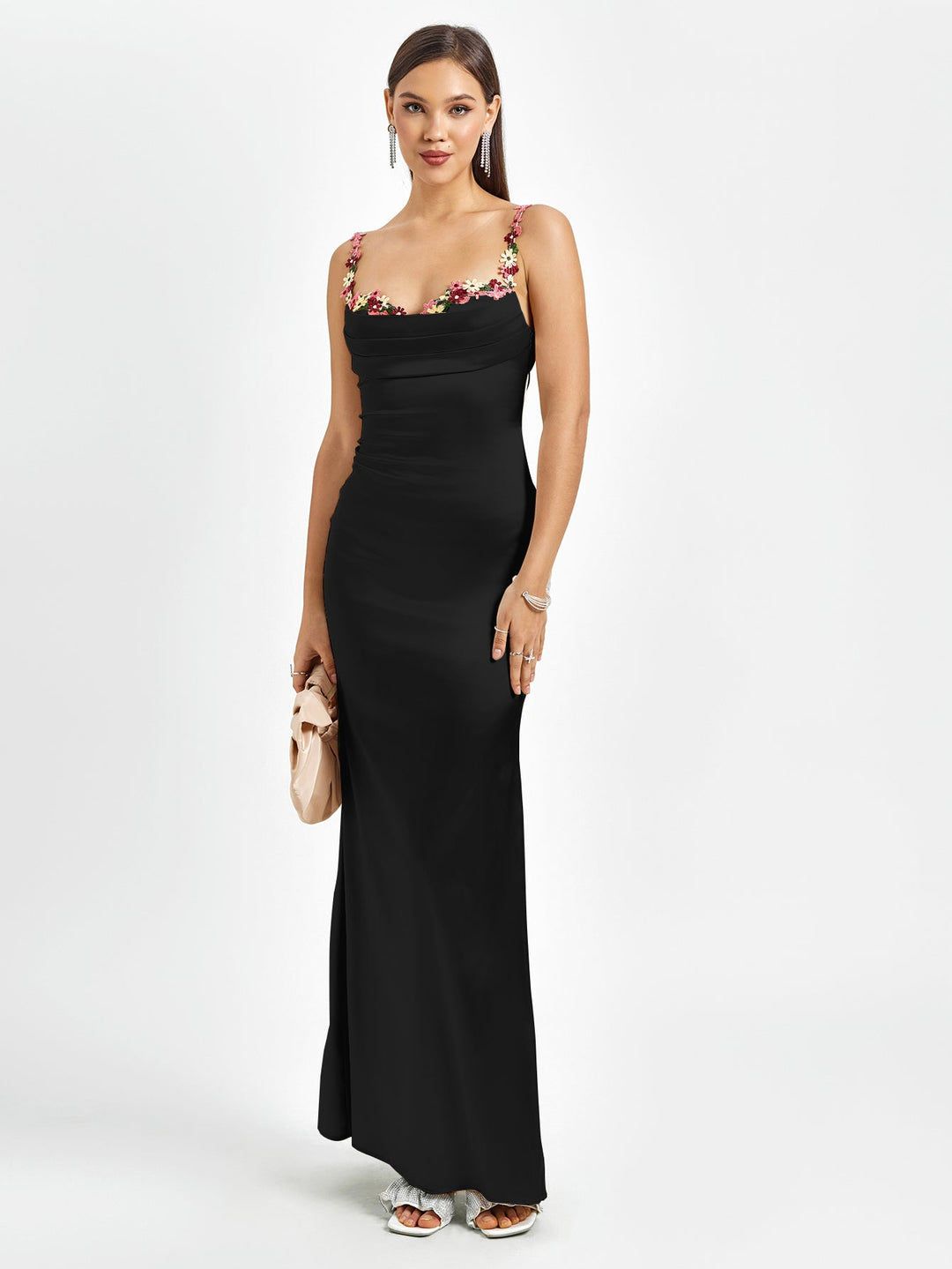 Flora | Robe Maxidress Satin pour le Soir