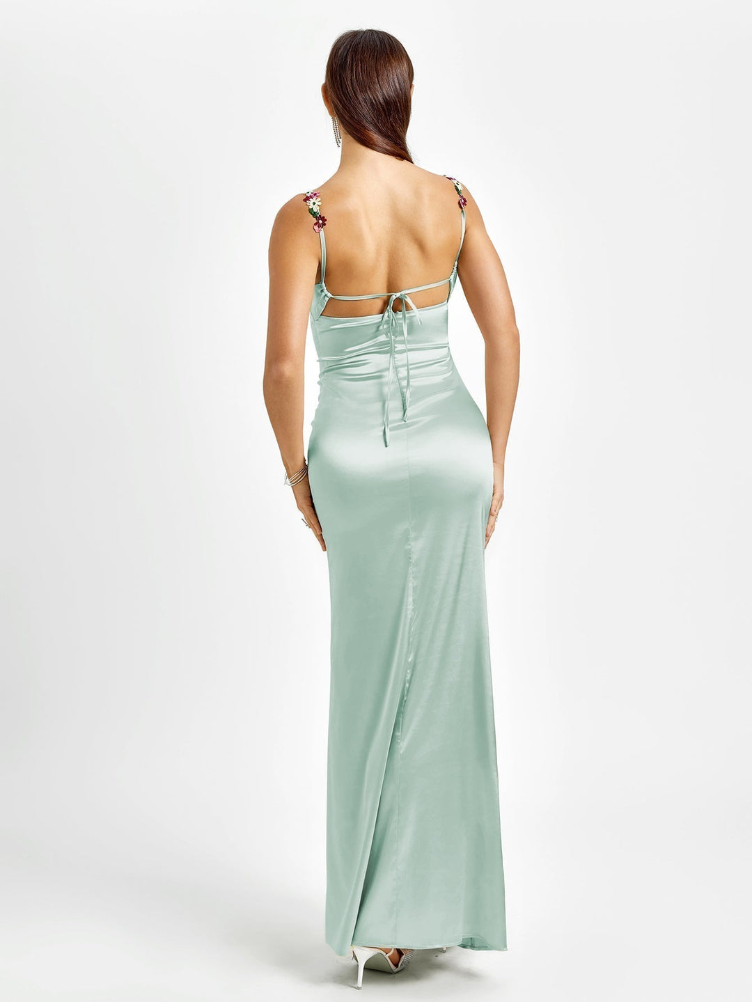 Flora | Robe Maxidress Satin pour le Soir