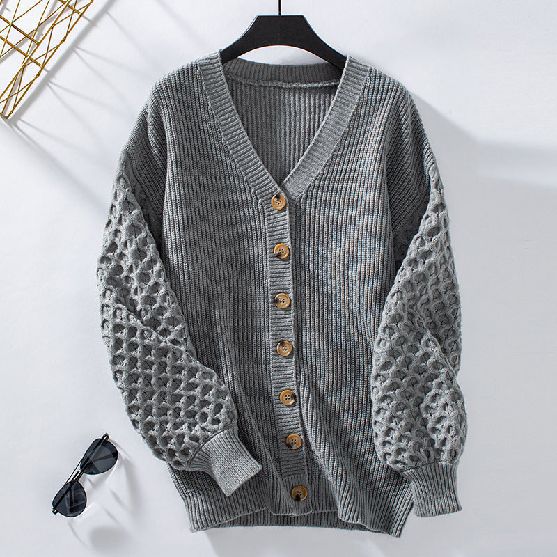 Cardigan confortable, décontracté et stylé avec des manches larges pour femmes