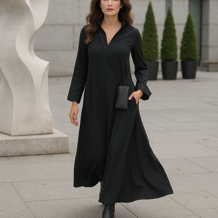 Emmi - Robe maxi pour femmes pour le soir avec coupe élégante