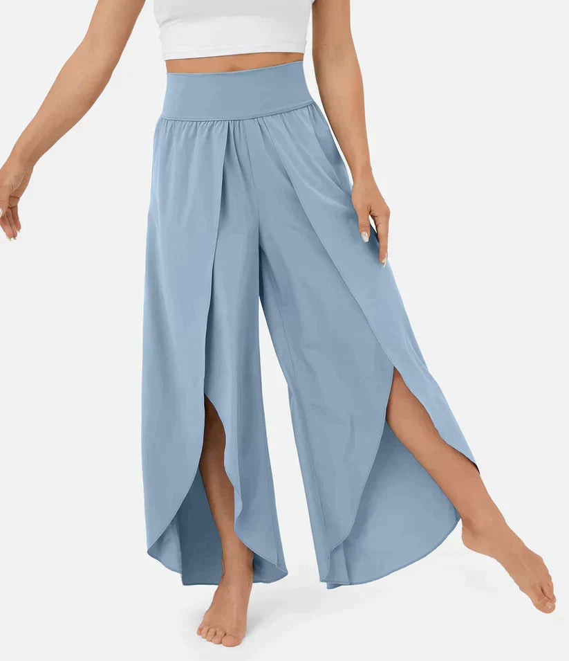 SummerBreeze - Pantalon Palazzo Taille Haute