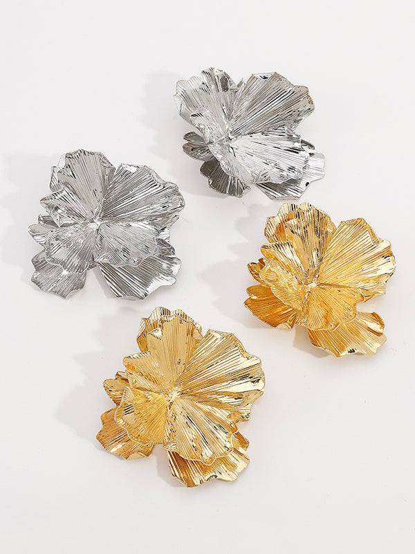 Boucles d'oreilles pendantes en forme de fleur