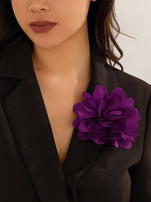 Broche à fleurs en 3D