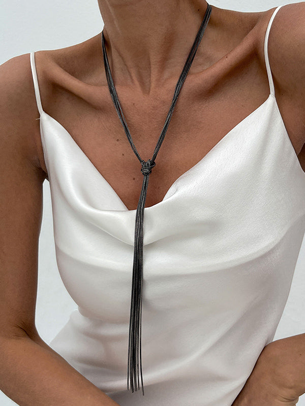 Collier à pompons