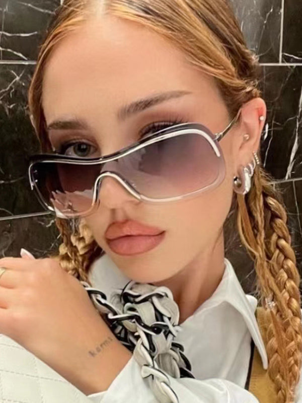 Lunettes de soleil géométriques anti-UV