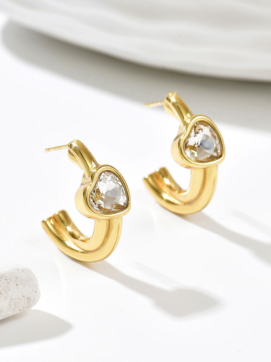 Boucles d'oreilles en forme de cœur