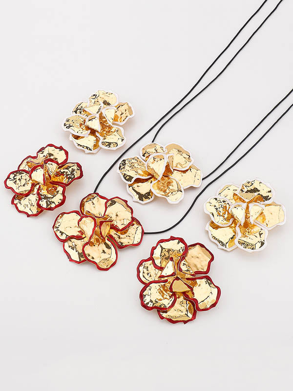 Collier noué en forme de fleur