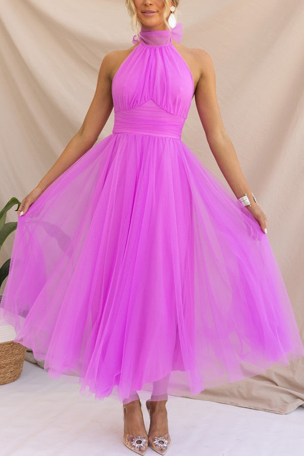 Jael - Robe de soirée en tulle élégante en A