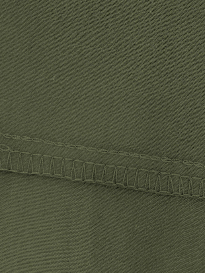 Robe longue à fermeture éclair, à poches, sans manches, taille haute, à col en V, couleur unie
