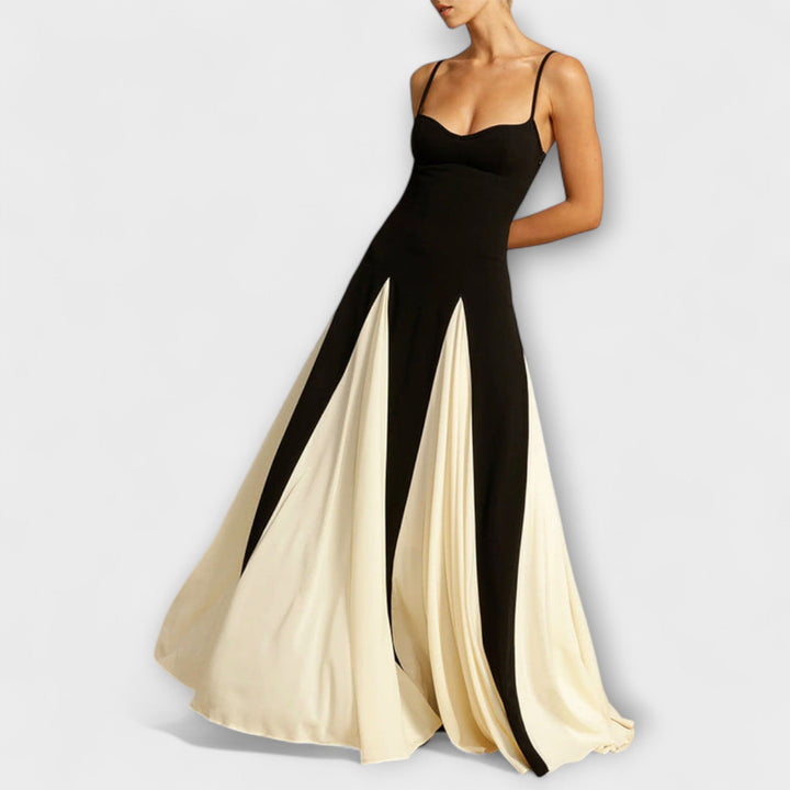 Ember - Robe maxi A-line classique avec détails en tulle