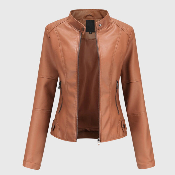 Sophie | Veste en cuir biker confortable pour femmes