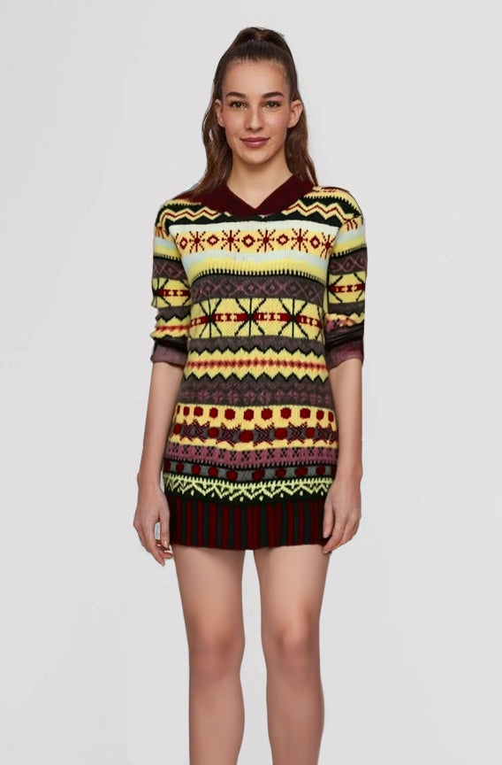 Pull en grosse maille Norvégien pour femmes | Hiver