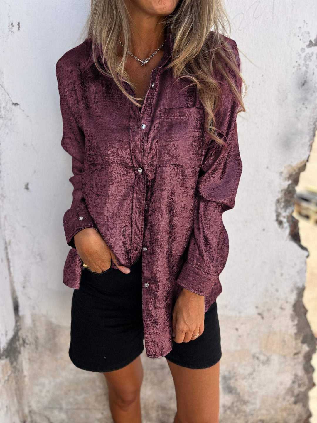 Marlene - Blouse en Soie Élégante