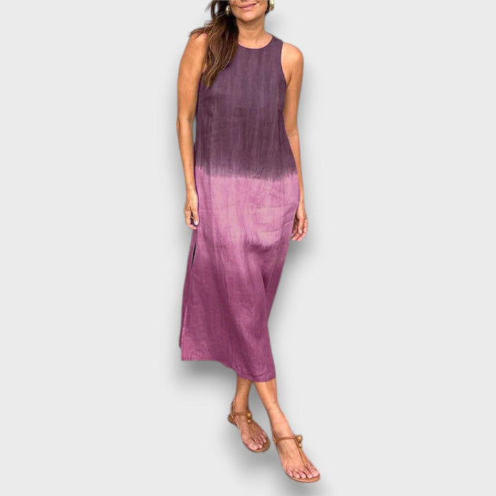 Elvani – Robe midi avec un dégradé de couleurs doux