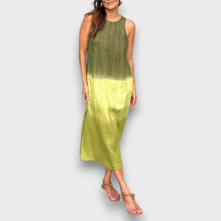 Elvani – Robe midi avec un dégradé de couleurs doux