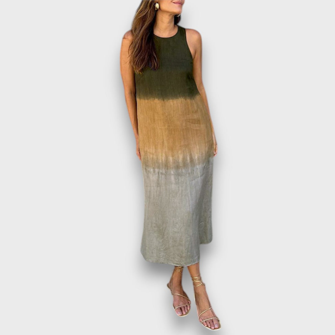 Elvani – Robe midi avec un dégradé de couleurs doux