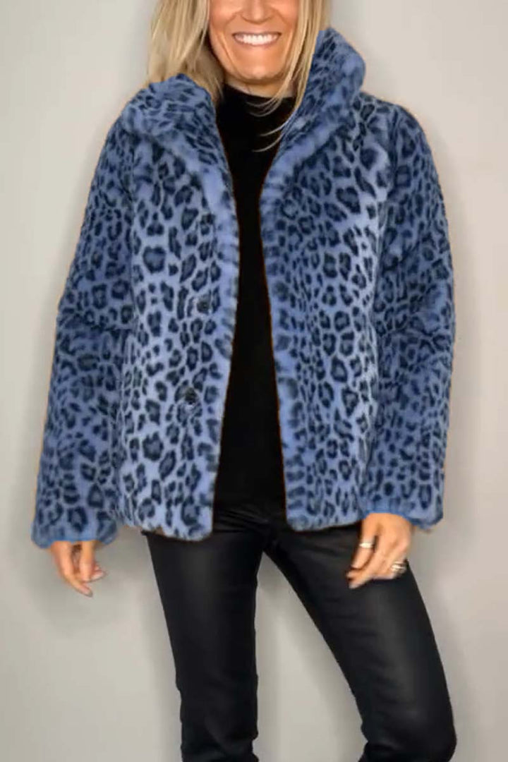 Pilar | Manteau d'hiver classique pour femmes avec motif léopard
