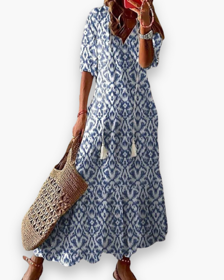 Robe de soirée élégante A-ligne pour femmes | Maxi