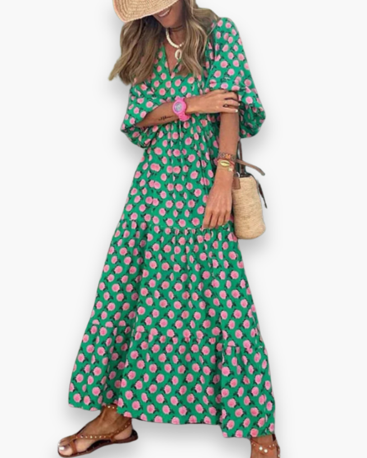Robe Maxi Boho pour Femmes | Robe de Loisirs Polyvalente