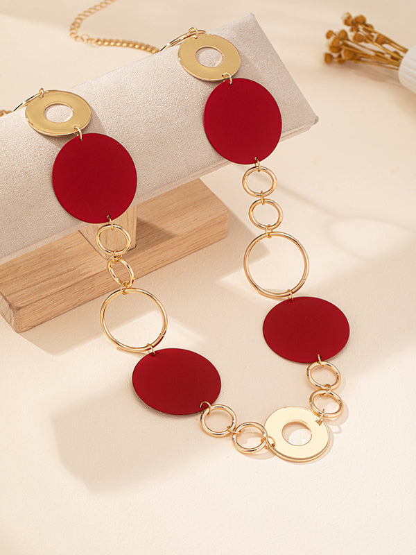Collier géométrique à chaîne