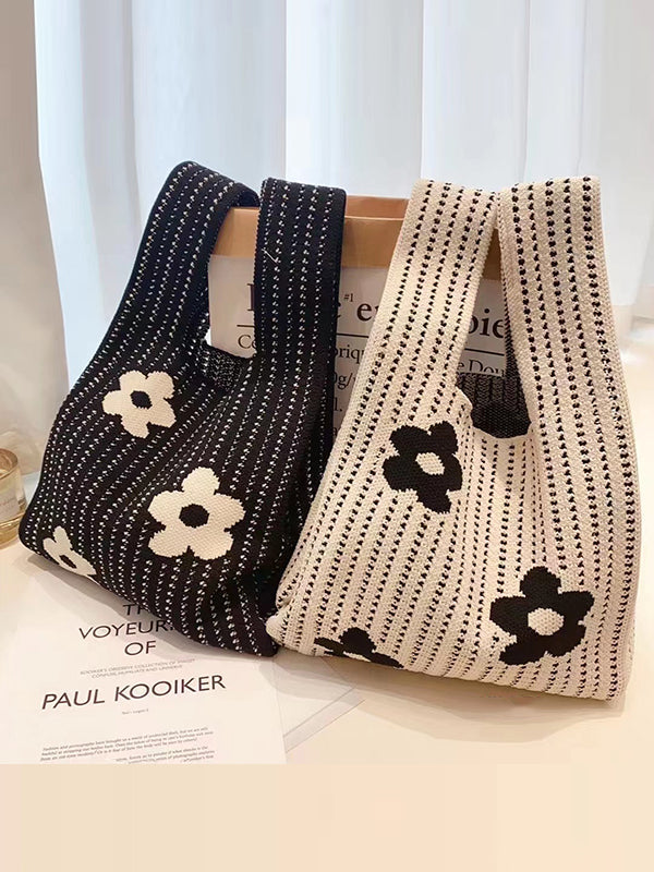 Sac à main ajouré à imprimé floral