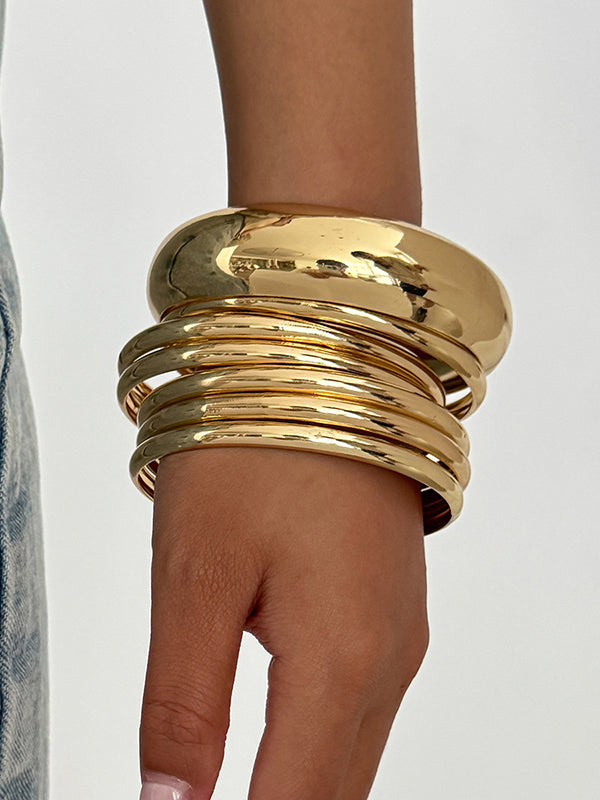 Bracelet géométrique brillant