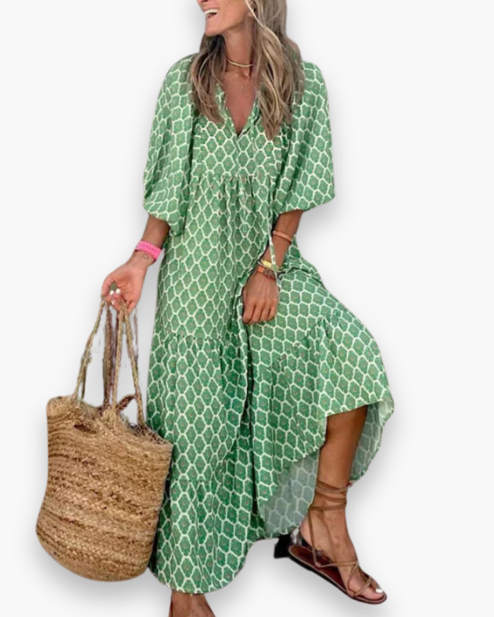 Robe Maxi Boho pour Femmes | Robe de Loisirs Polyvalente