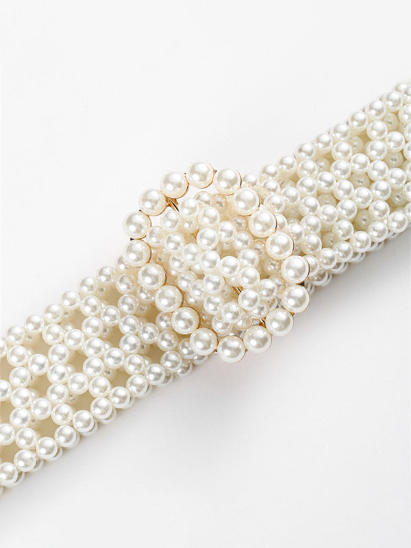 Ceinture à perles, à boucle de ceinture