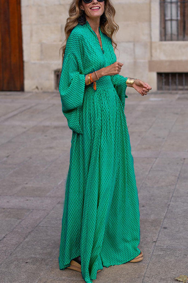 Sabrina - Robe maxi à imprimé boho pour des looks printaniers élégants