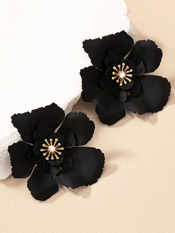 Boucles d'oreilles en forme de fleur
